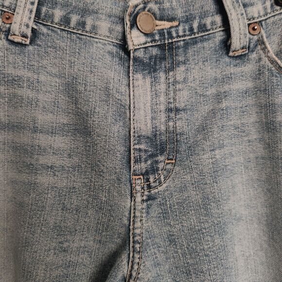 Calvin Klein Women's jeans Blue Cropped Cuffed Medium Wash Denim Jeans Size 10 - Picture 6 of 11